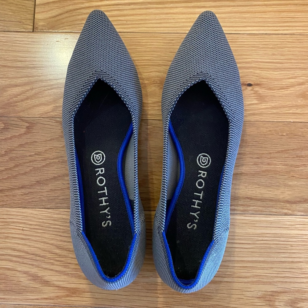 Rothy’s The Pointe Cloud Grey Birdseye